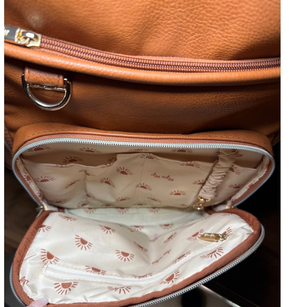 Itzy Ritzy Tan Convertible Diaper Backpack - Picture 10 of 16